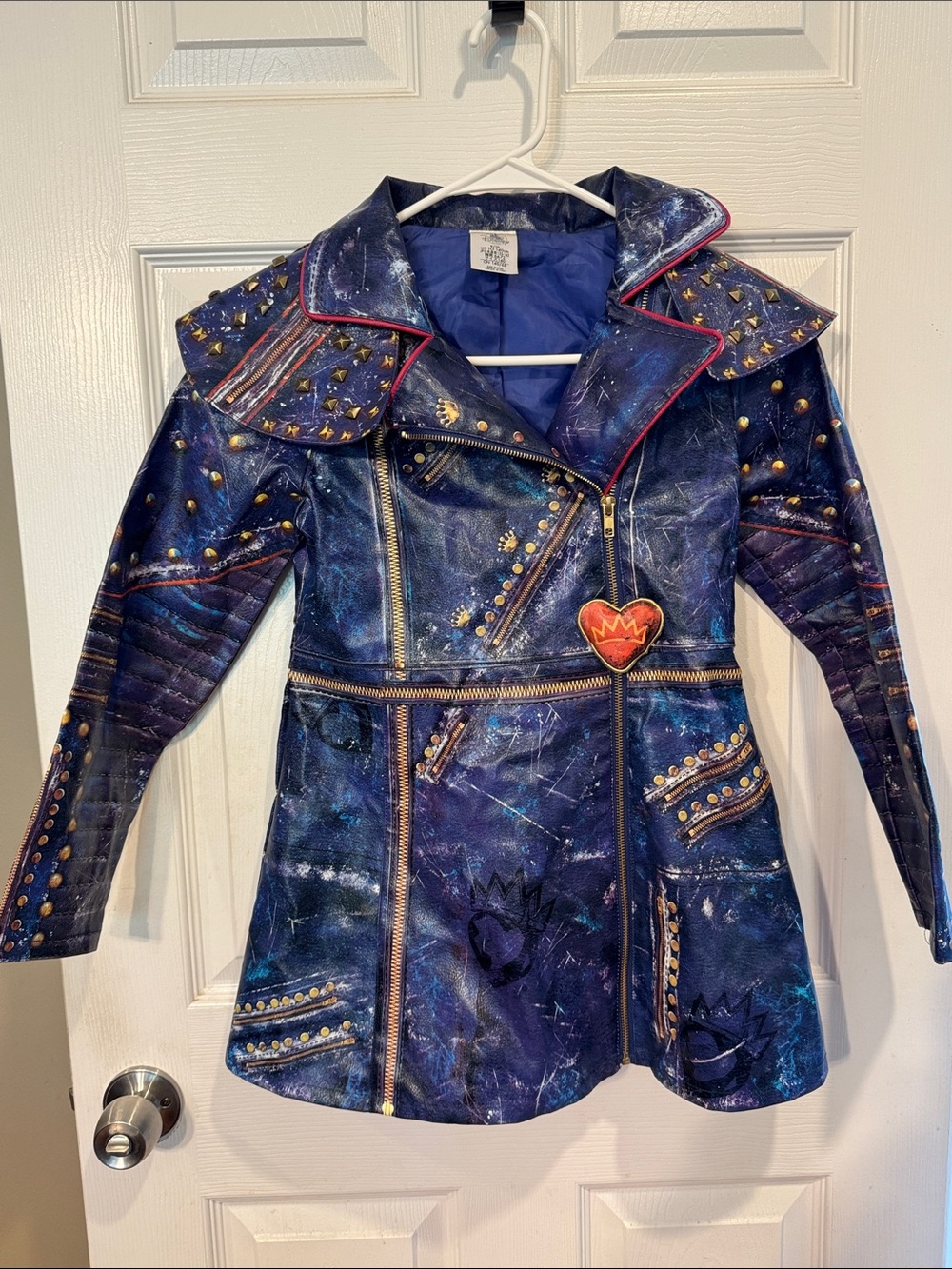 Disney’s Descendants Halloween Costume Studded Faux Leather Jacket